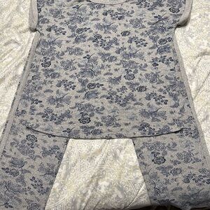 Lucky Brand Blue and Gray pajama set